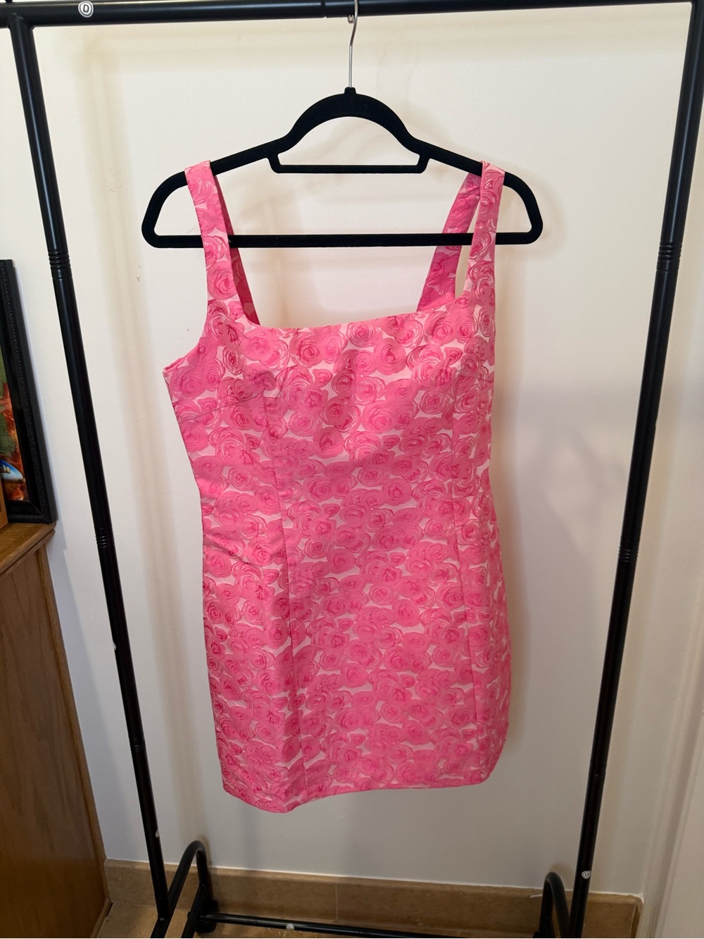 Amanda Uprichard Vibrant Playful Pink Floral Mini Dress